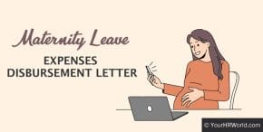 Maternity Leave Expenses Disbursement Letter