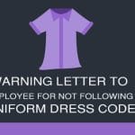 Employee Warning Letter for Uniform Dress Code