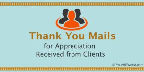 thank you email for appreciation received from client