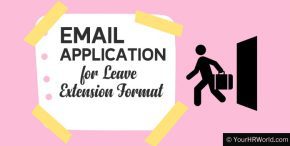 Leave Extension Application, Leave Email Format