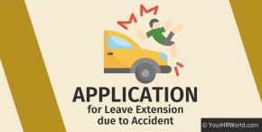 Leave Letter Application format for Accident