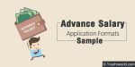 Advance Salary Application Letter Format