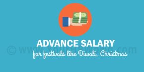 Advance Salary Application for Festivals like Diwali, Christmas