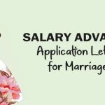 Salary Advance Application Letter for Marriage