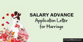 Salary Advance Application Letter for Marriage