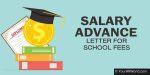 Salary Advance Application Letter for School fees
