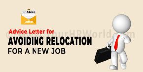 Advice Letter for Avoiding Relocation for a New Job
