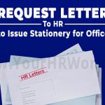 Request Letter to HR to Issue Stationery for Office