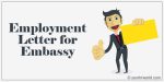 Employment Letter for Embassy