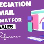 Appreciation Mail Format for Sales Performance