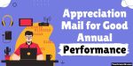 Appreciation Mail for Good Annual Performance
