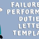 Failure to Perform Job Duties Letter Template