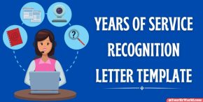 Years of Service Recognition Letter Template