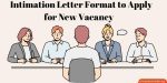 Intimation Letter Format to Apply for New Job Vacancy