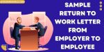 Return to Work Letter from Employer to Employee