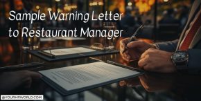 Warning Letter to Restaurant Manager Template