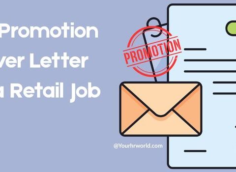 Job Promotion Cover Letter for a Retail Job
